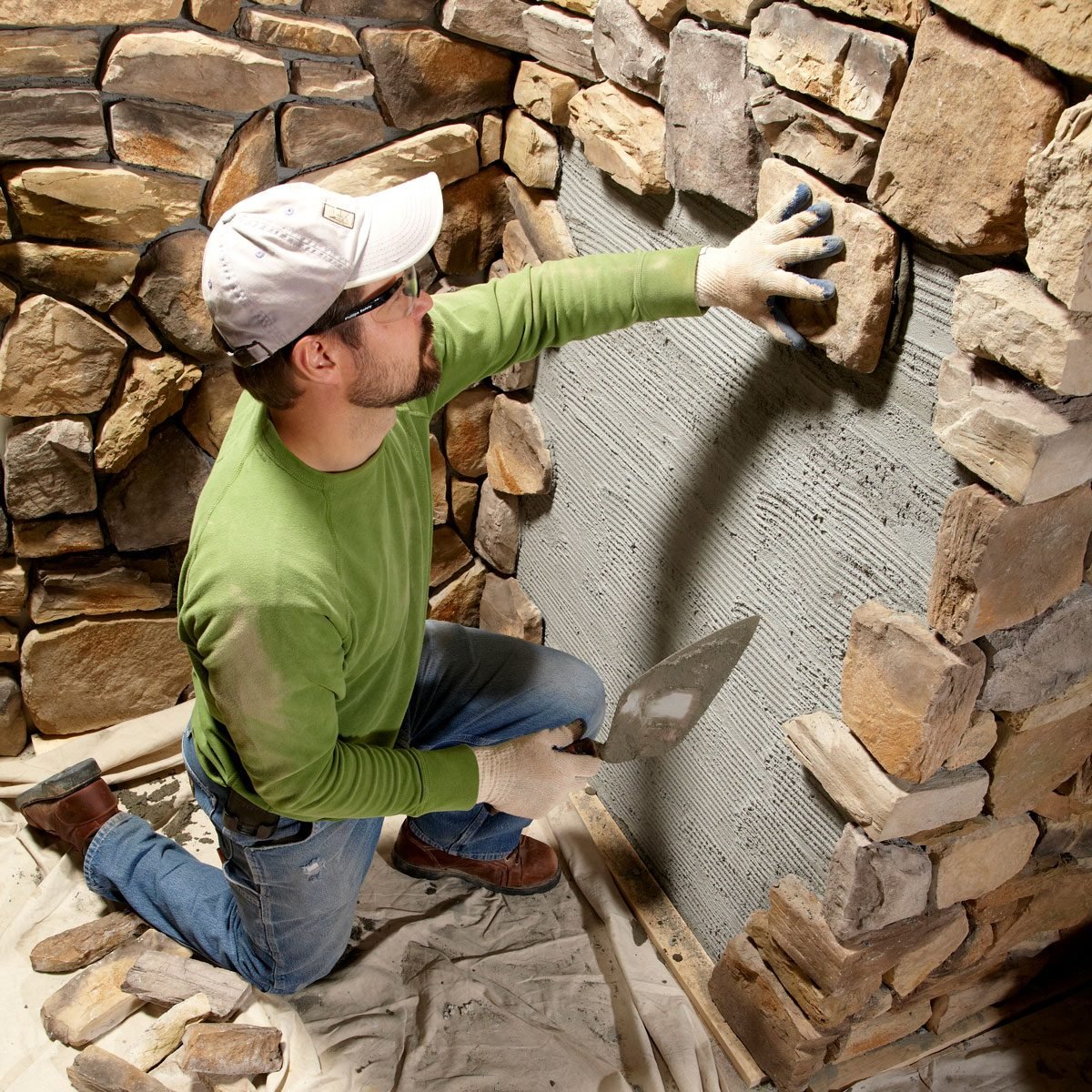 Instalación de piedra natural